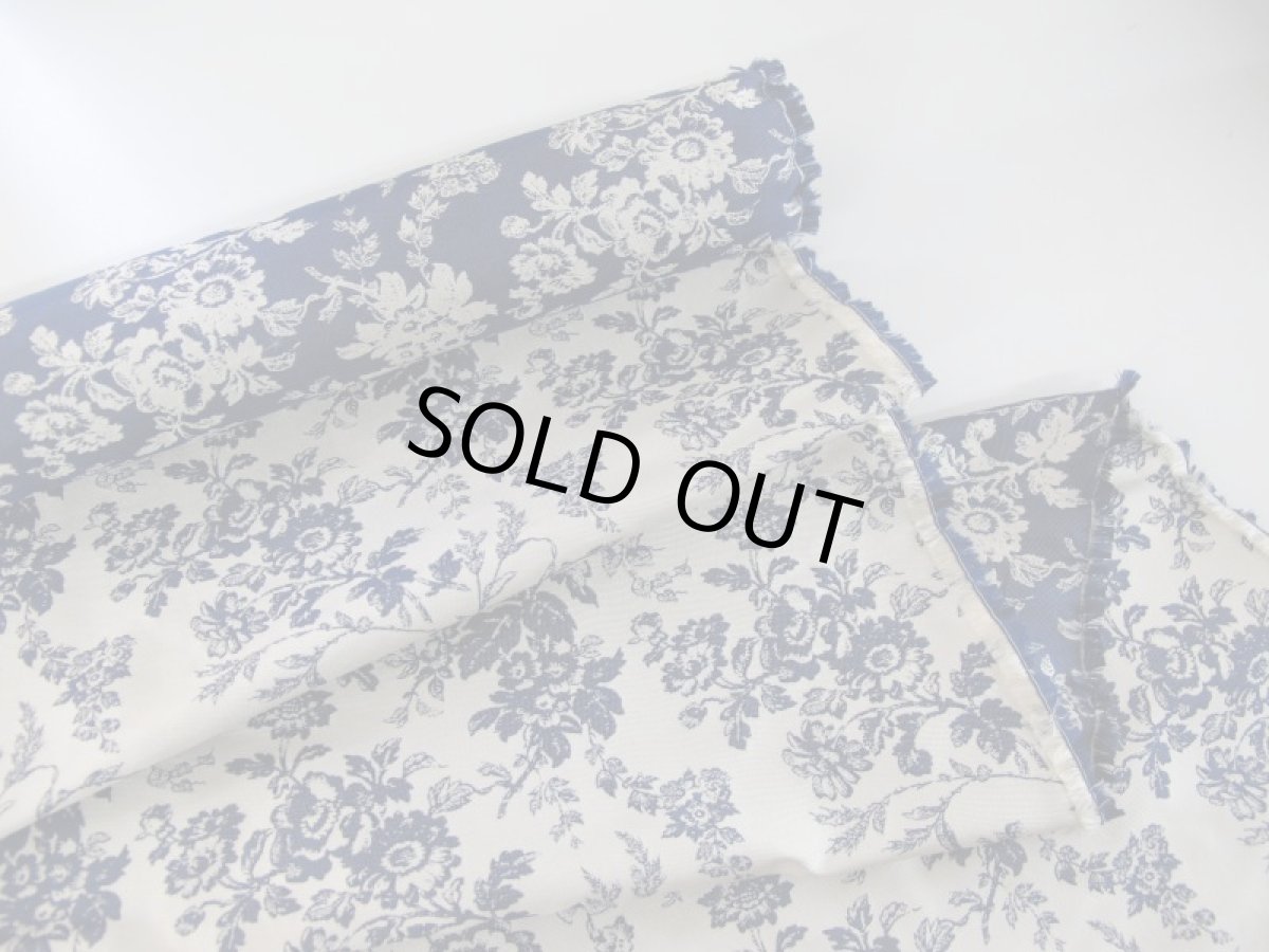 画像7: シルクジャガード ダリア(オフ/ブルー） (7)