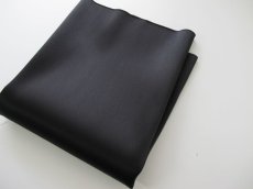 画像1: シルクサテン　GABLACK（ブラック）50cm巾×40cm (1)