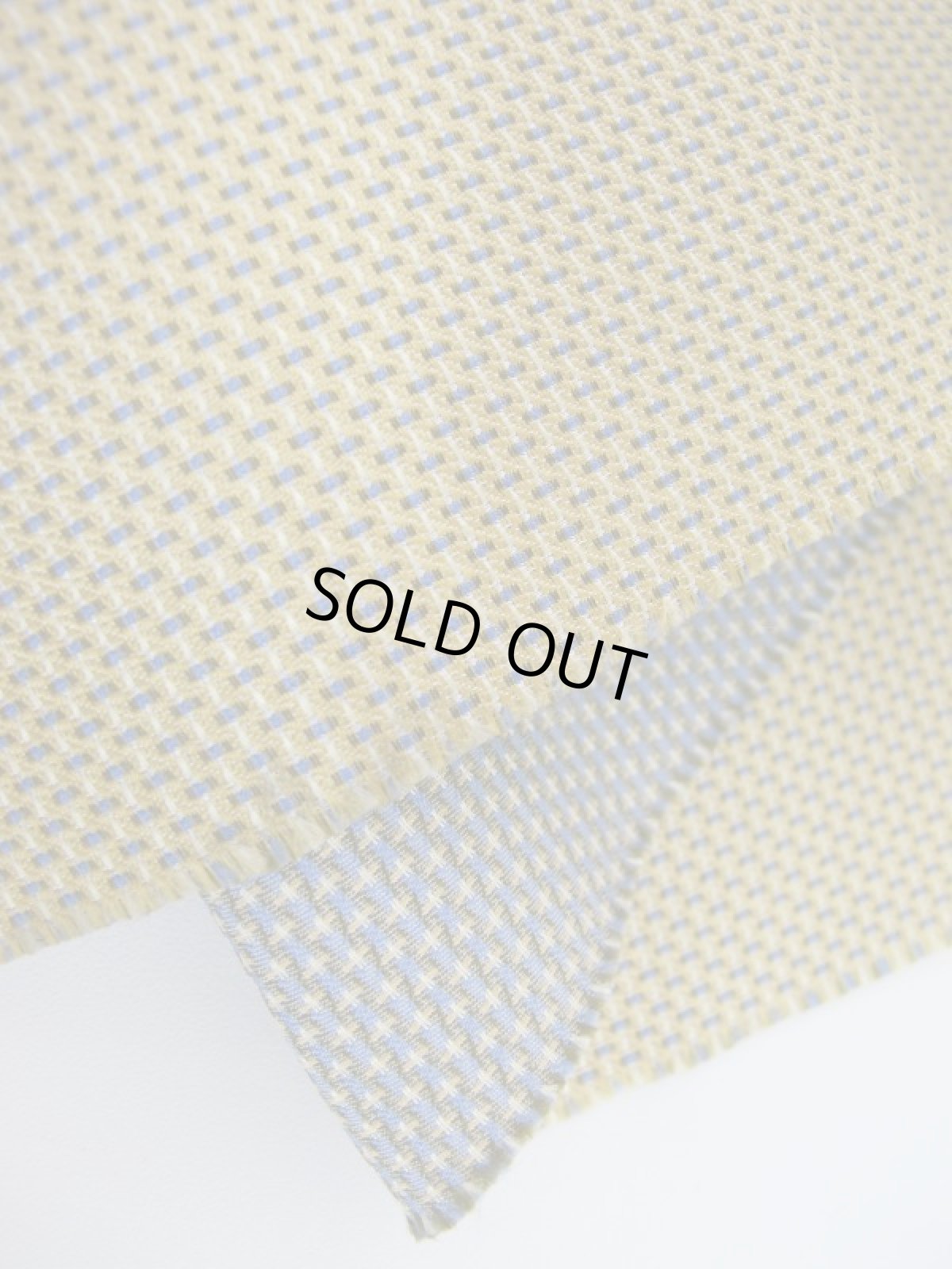 画像2: シルクジャガード　カラフル無地感　（イエロー）100cm巾×50cm (2)