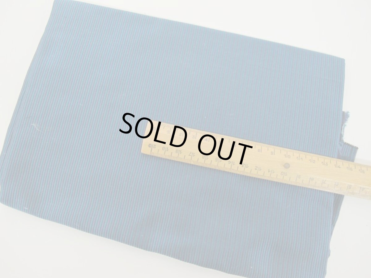 画像2: シルクジャガード　コードストライプ（大）（ネイビー／グリーン）100cm×4０cm (2)