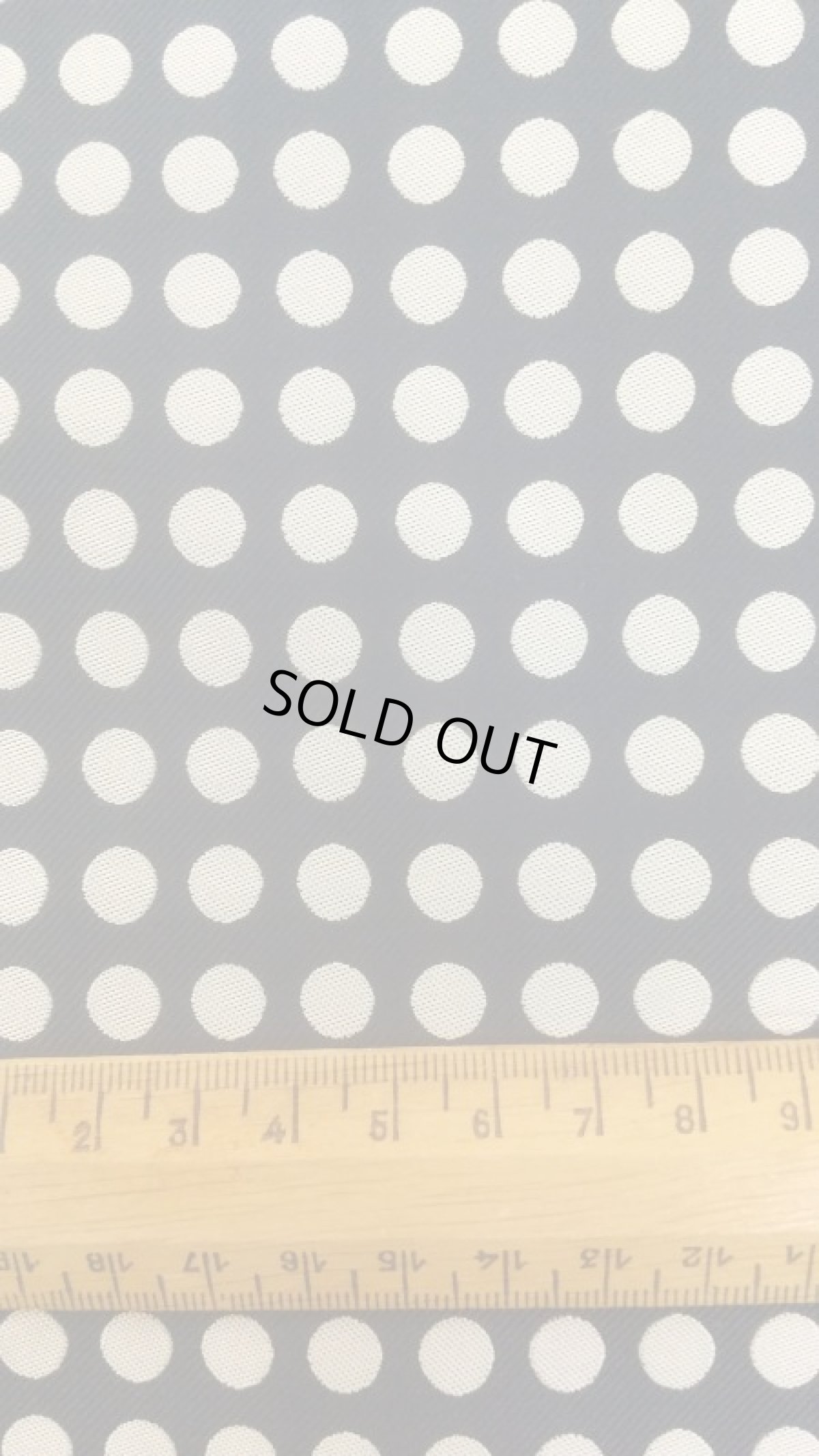 画像2: 8mmサイズのドット柄  (ネイビー/ホワイト) 50cm巾×60cm (2)