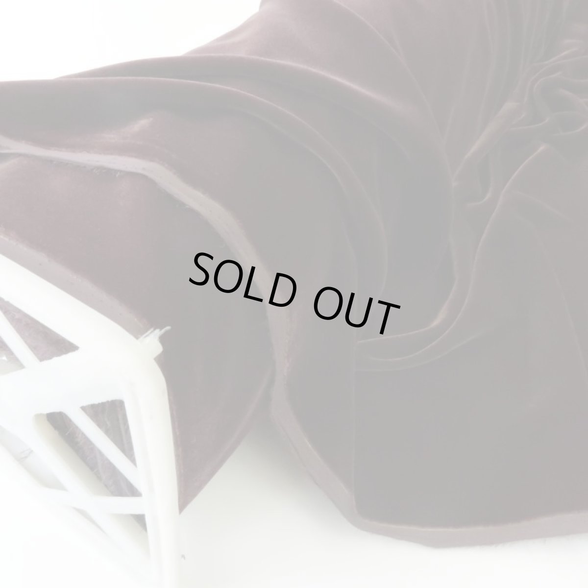 画像2: シルクレーヨンベルベット オールドピンク 110cm巾×50cm    (2)