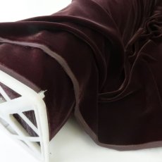 画像2: シルクレーヨンベルベット　オールドピンク　110cm巾　  ❰在庫限り❱ (2)