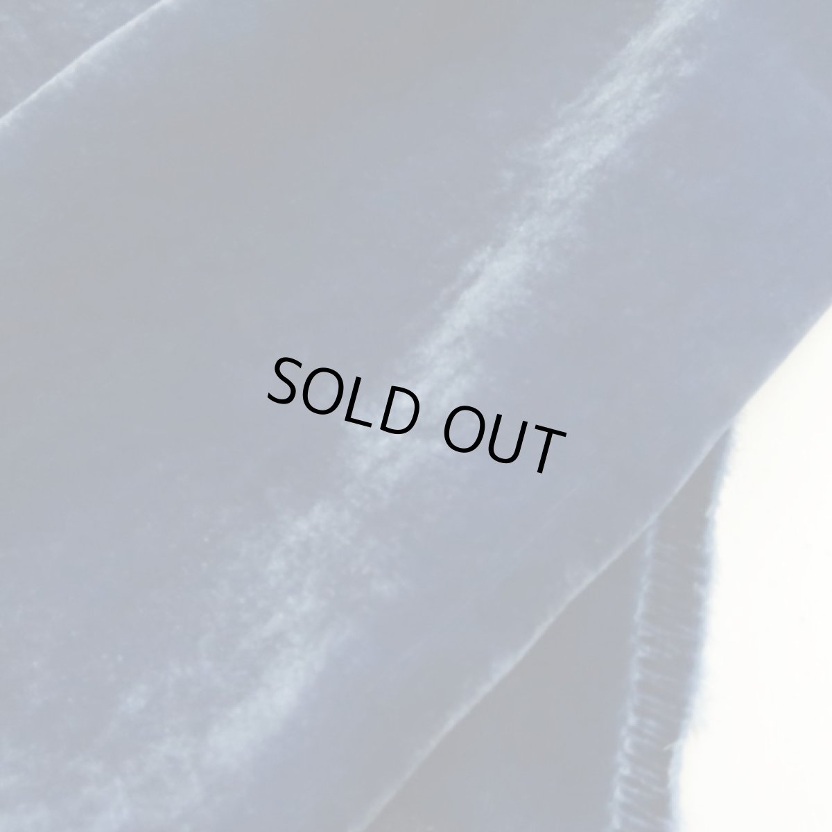 画像3: シルクレーヨンベルベット　ブルー　110cm巾×50cm　  (3)