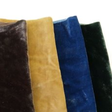 画像5: シルクレーヨンベルベット　ブラウン　110cm巾　  ❰在庫限り❱ (5)