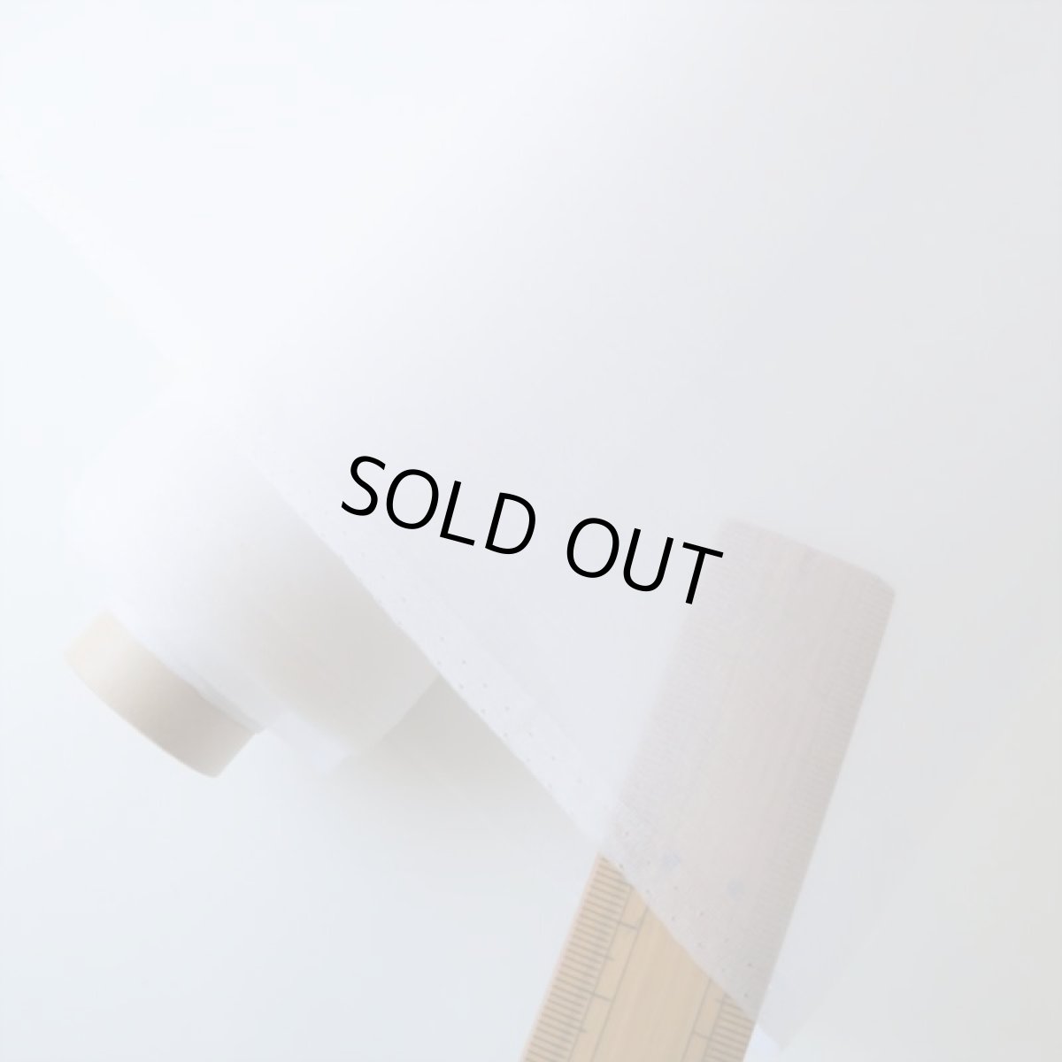 画像3: シルクオーガンジー　10匁　ホワイト　115cm幅×50cm ❰在庫限り❱ (3)