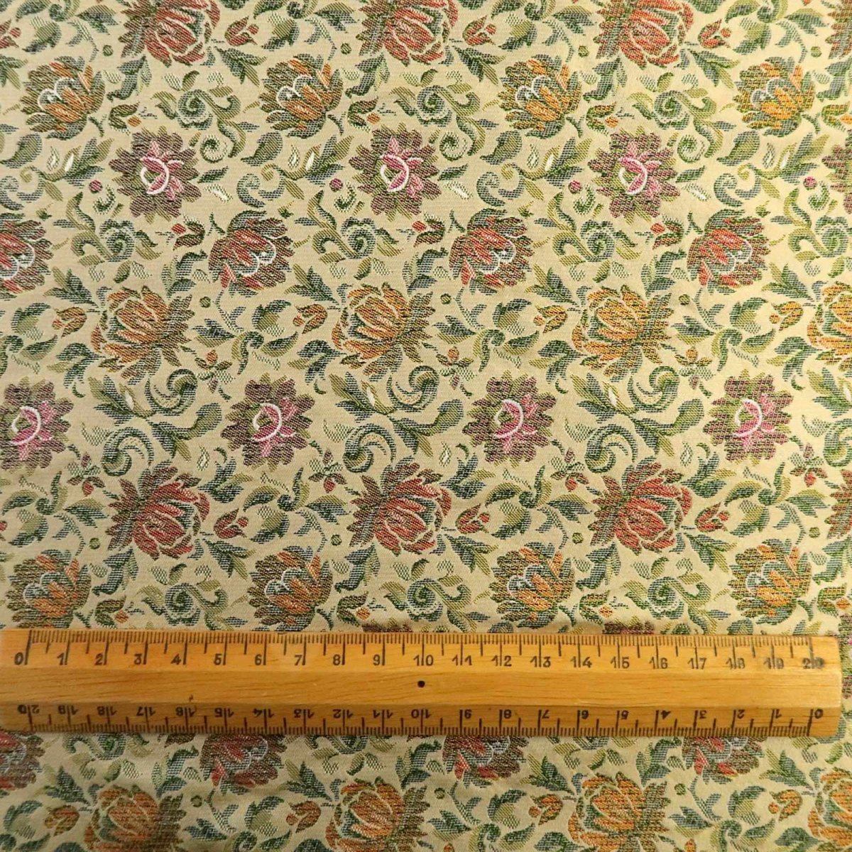 画像2: シルクジャガード　ゴブラン織り風小花柄 (2)