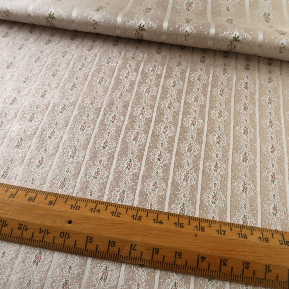 画像4: シルクジャガード　ミニチュアリボン・ローズ柄 (4)