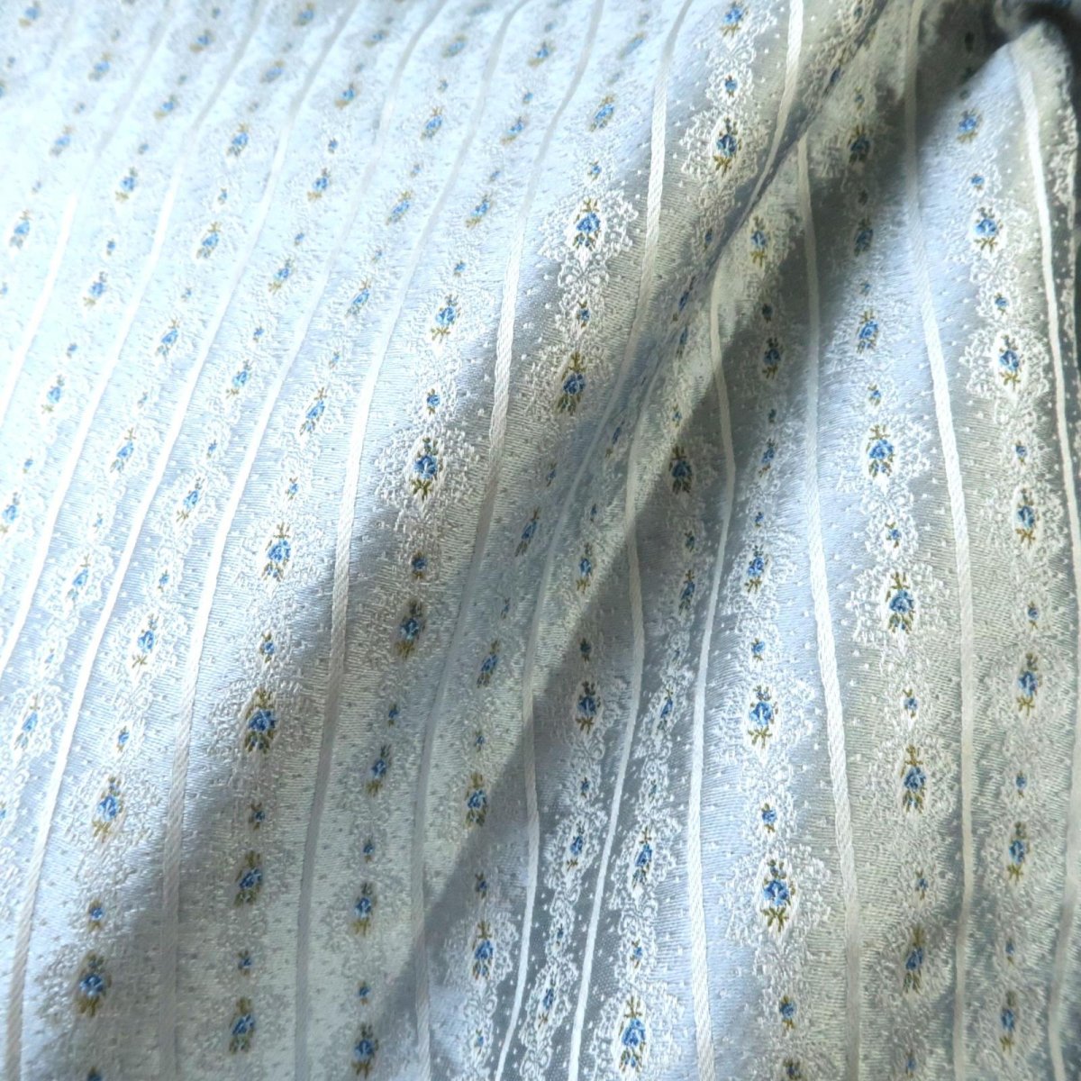 画像13: シルクジャガード　ミニチュアリボン・ローズ柄 (13)