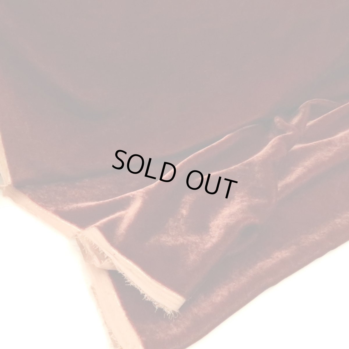 画像3: シルクレーヨンベルベット　マーロンレッド　110cm巾　 <在庫限り＞ (3)