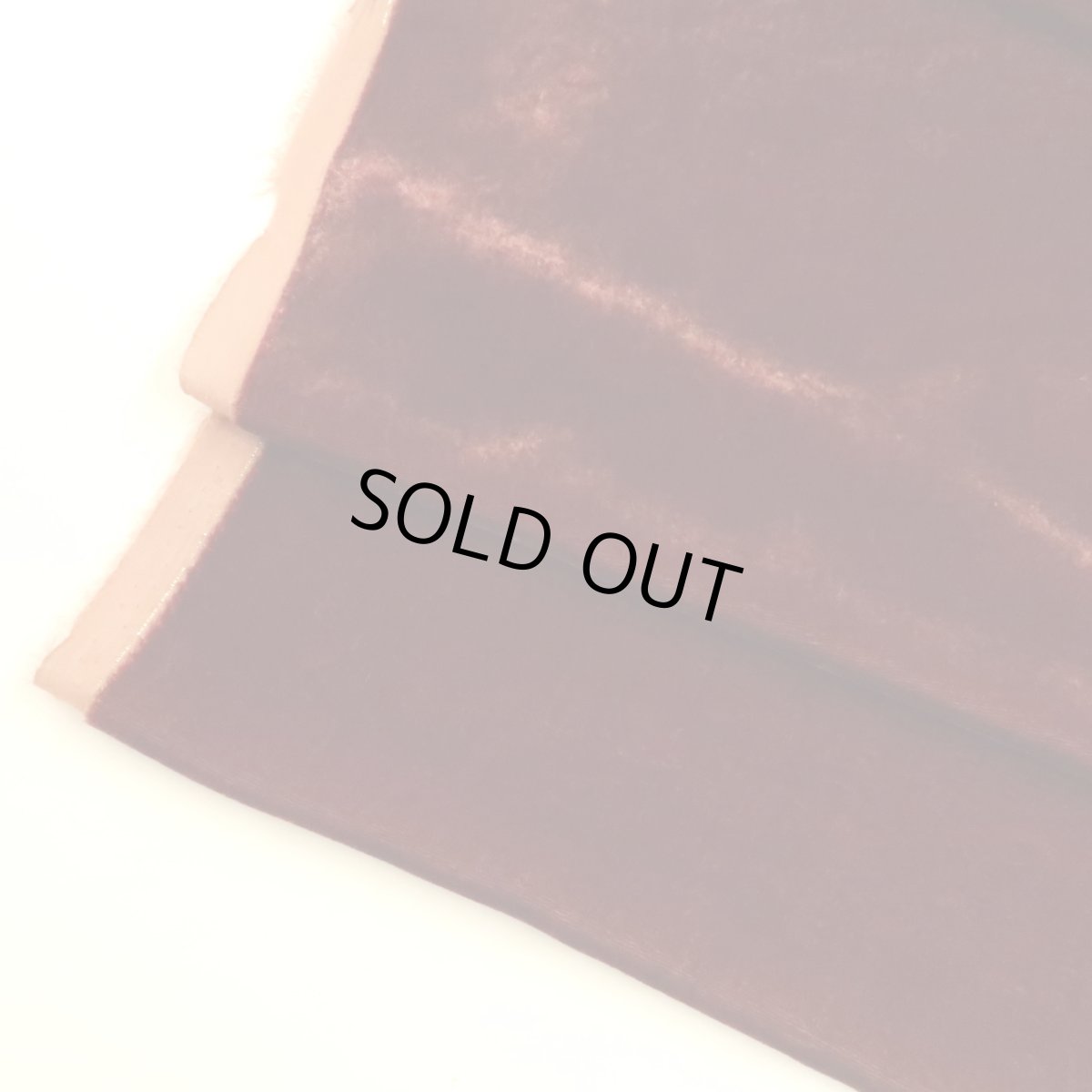 画像1: シルクレーヨンベルベット　マーロンレッド　110cm巾　 <在庫限り＞ (1)