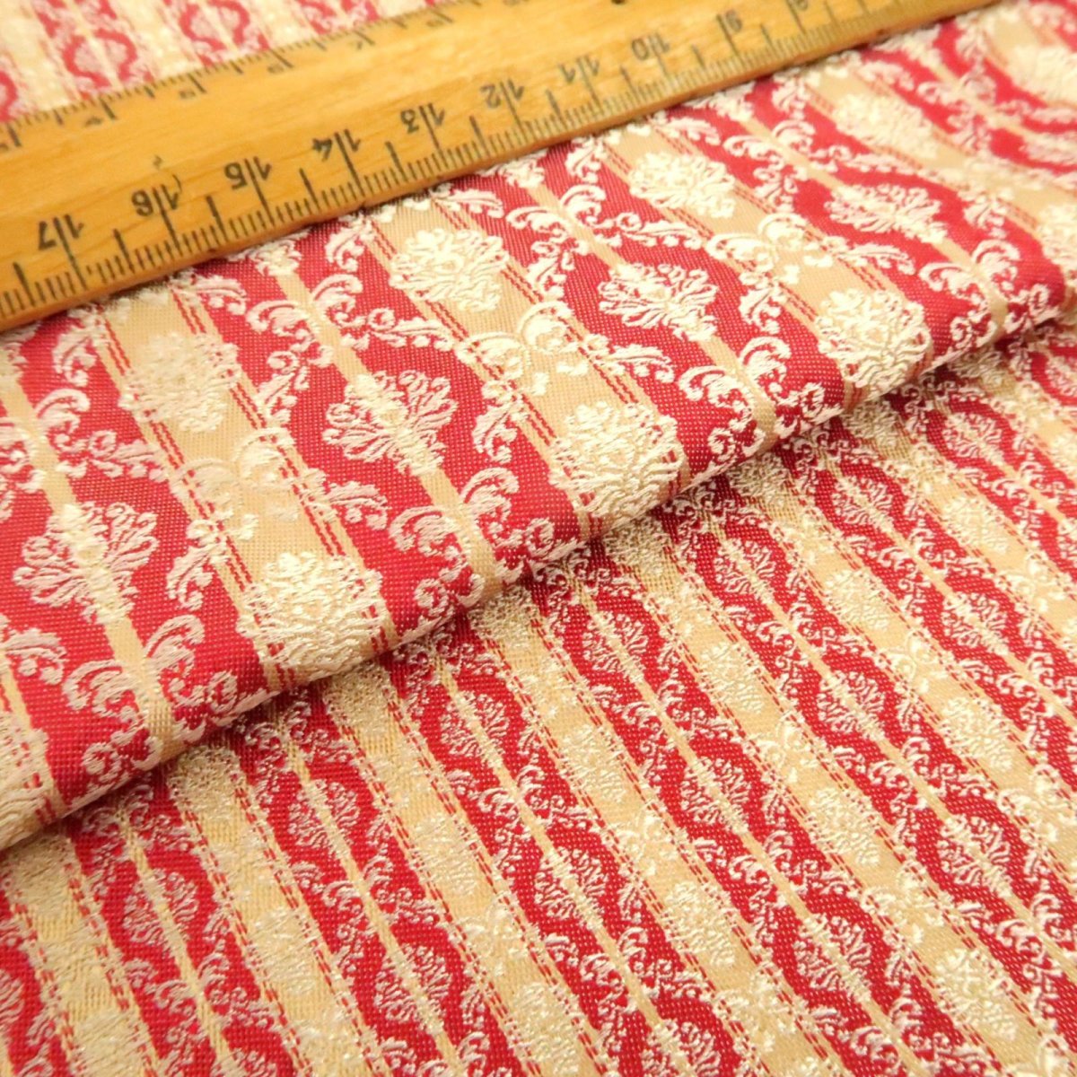 画像3: シルクジャガード　ミニチュアダマスク/ストライプ (3)