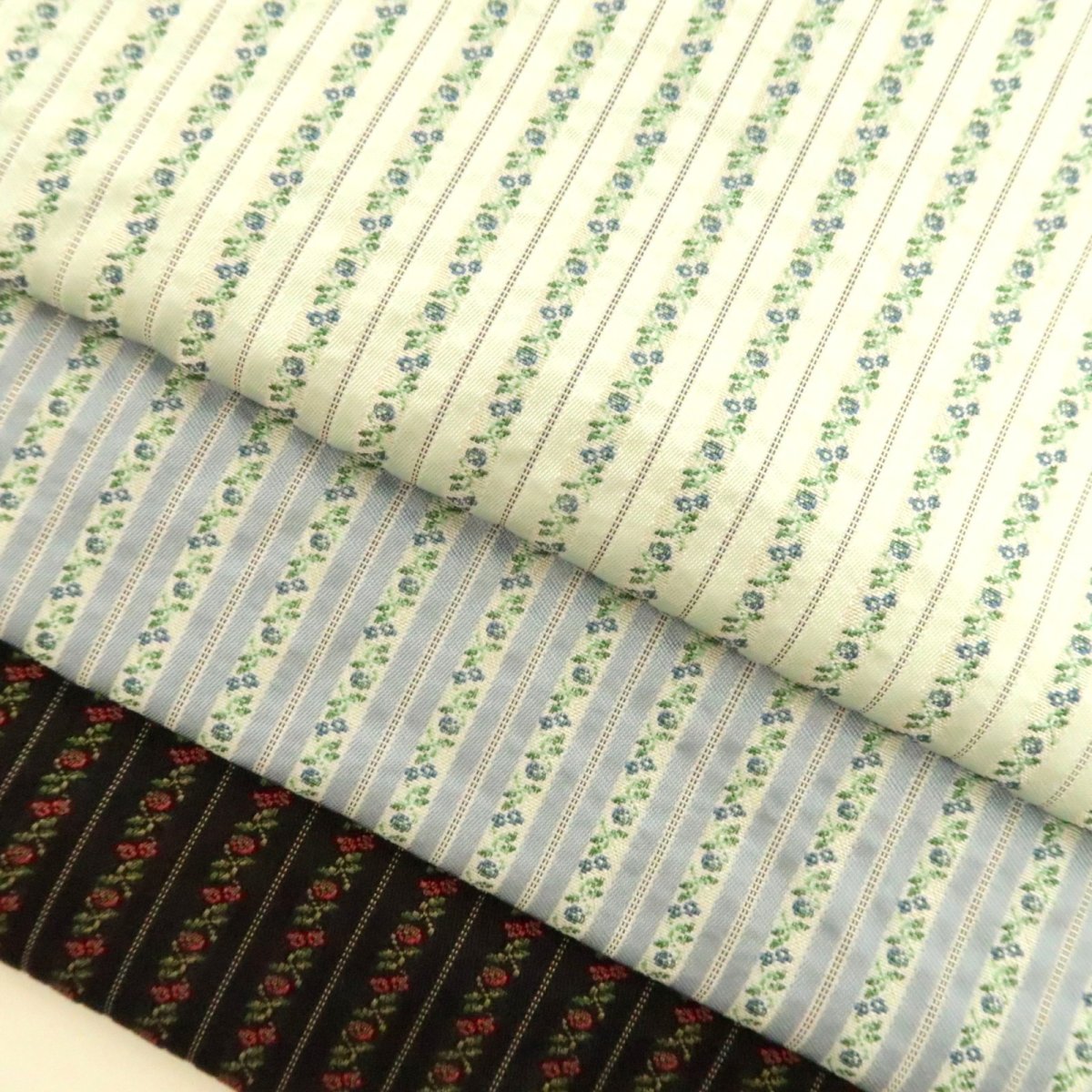 画像3: シルクジャガード　Stripes/Berries　ストライプ/ベリー柄 (3)