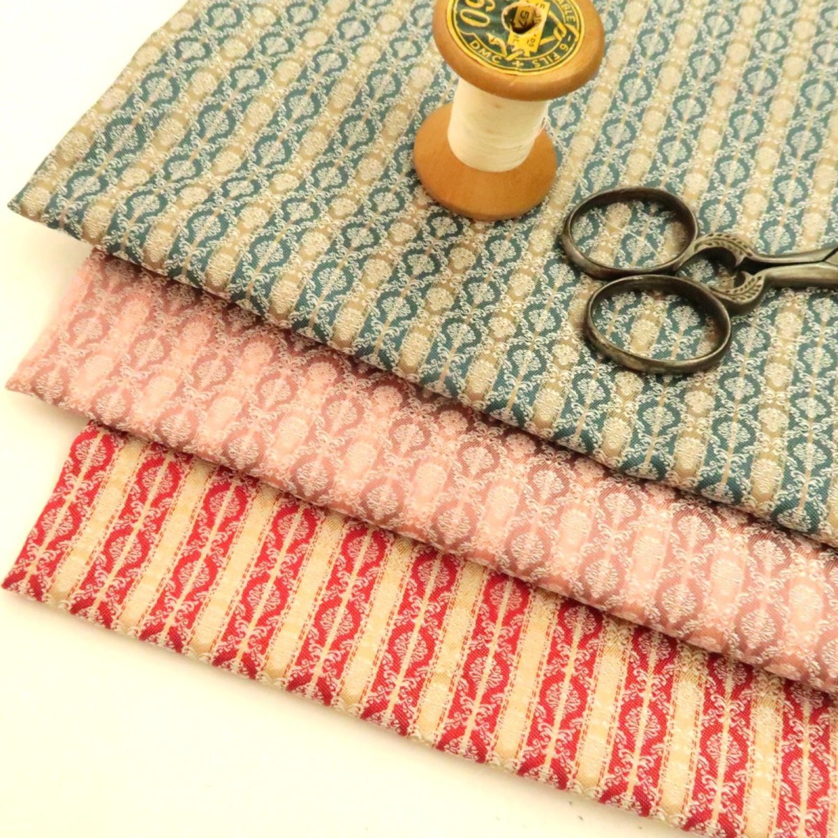 画像8: シルクジャガード　ミニチュアダマスク/ストライプ (8)