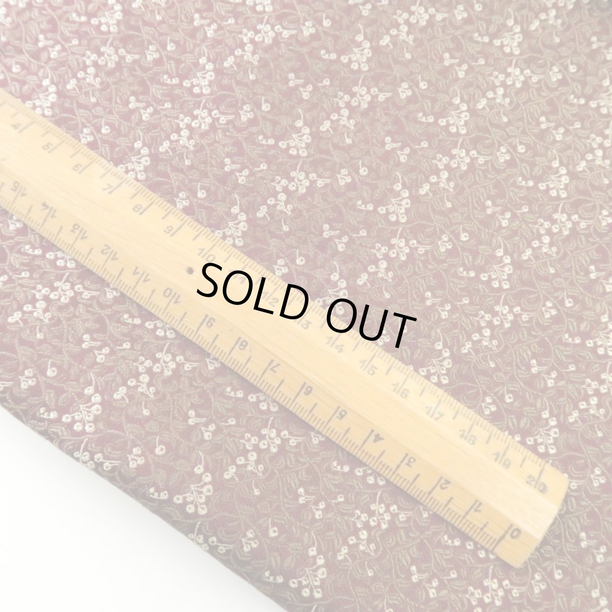 画像4: シルクジャガード　ベリー柄(数量限定色）※50cm×50cmのカットサイズ (4)