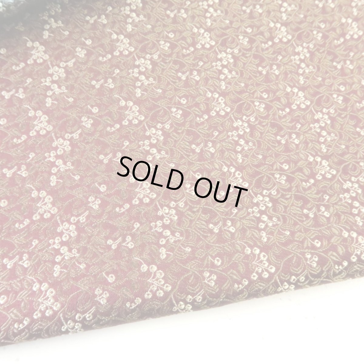 画像3: シルクジャガード　ベリー柄(数量限定色）※50cm×50cmのカットサイズ (3)