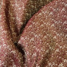 画像1: シルクジャガード　ベリー柄(数量限定色）※50cm×50cmのカットサイズ (1)