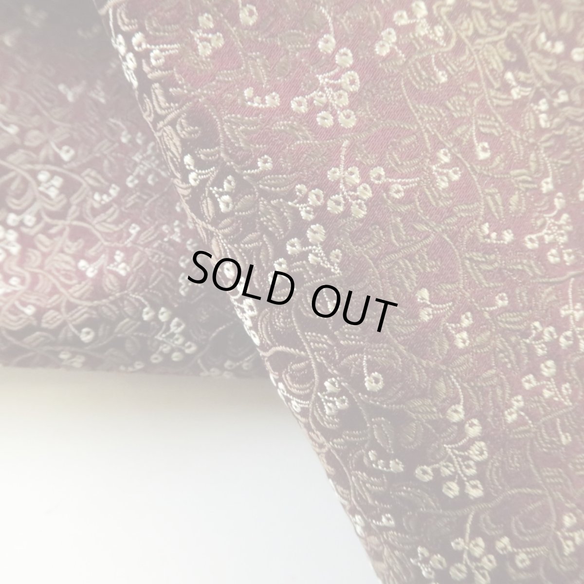 画像5: シルクジャガード　ベリー柄(数量限定色）※50cm×50cmのカットサイズ (5)