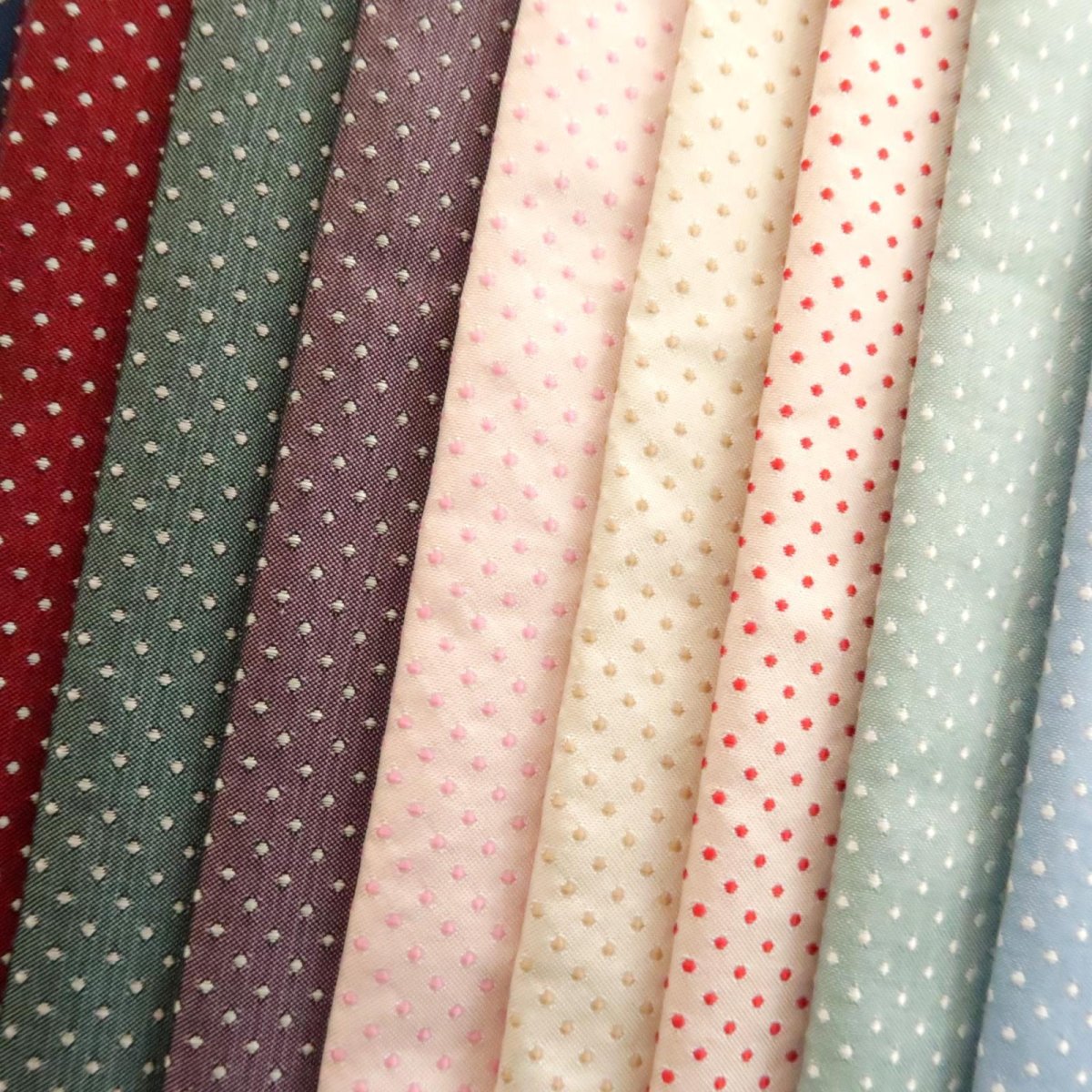 画像26: シルクジャガード織　ピンドット (26)